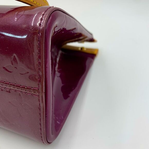 Auth Louis Vuitton Amarante LV Monogram Vernis Leather Roxbury Drive 2way Tote - Picture 8 of 16